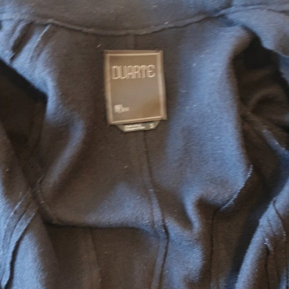 DUARTE BLACK BOILED WOOL FULL ZIP JACKET S * - Picture 13 of 16